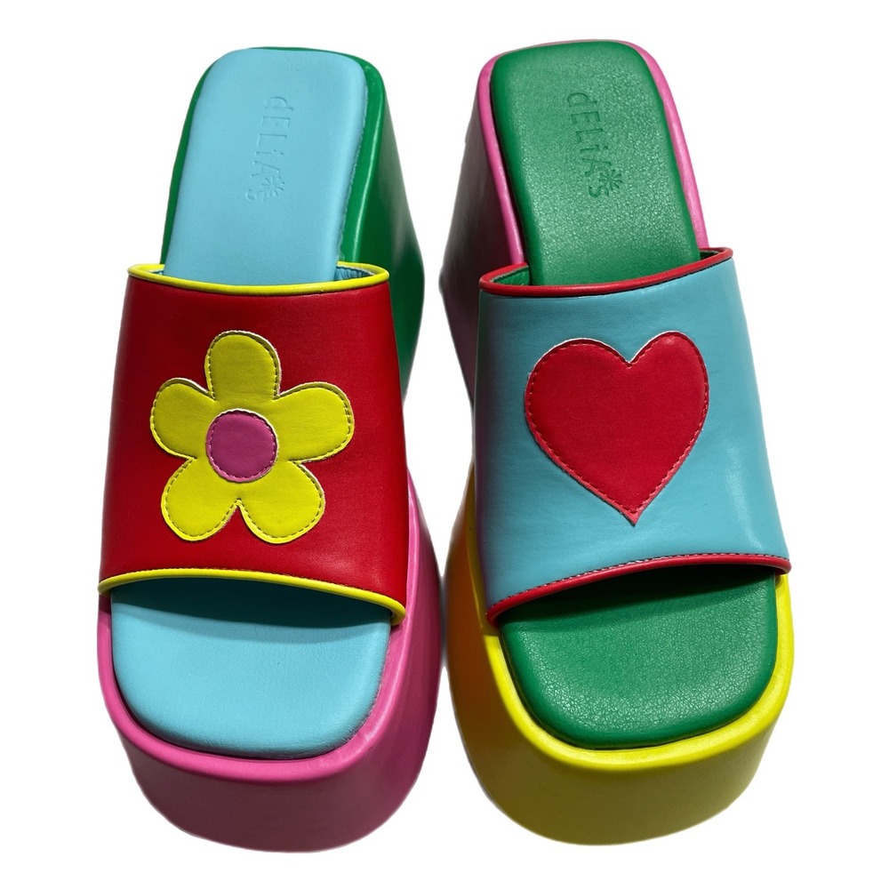 Delia's Free Luv Nation Platform Sandals Groovy 90's Y2K Dolls Kill dELiA*s